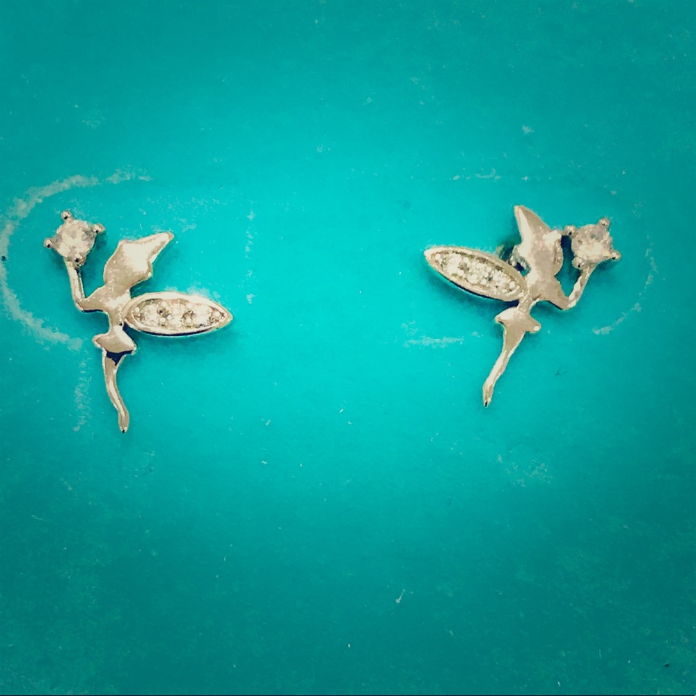 NWT Thinker Fairy In Silver W/ Zirconia